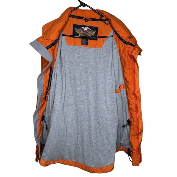 Vintage Harley Davidson Jacket With Stowable Hood XL - Picture 5 of 6